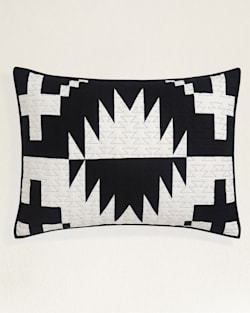 ALTERNATE VIEW OF SPIDER ROCK PIECED QUILT SET IN BLACK/WHITE image number 4