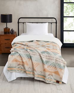 ALTERNATE VIEW OF NEHALEM SHERPA THROW IN IVORY MULTI image number 4