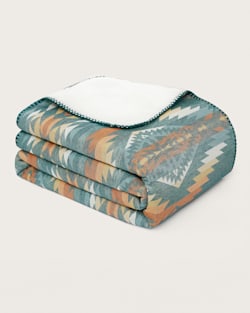 SUMMERLAND SHERPA THROW IN TURQUOISE image number 1