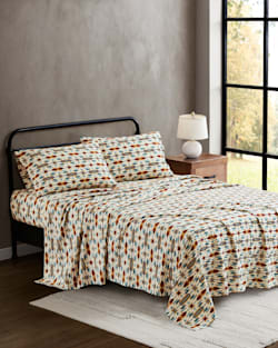 PRAIRIE SPRINGS FLANNEL SHEET SET IN TAN MULTI image number 1
