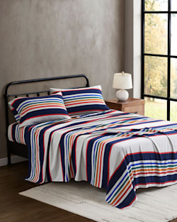 YELLOWSTONE NATIONAL PARK FLANNEL SHEET SET IN TAUPE image number 1