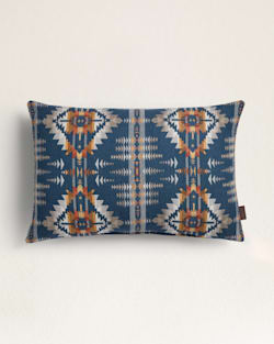 SUNBRELLA X PENDLETON LUMBAR OUTDOOR PILLOW IN JUNIPER MESA/TAN image number 1