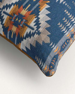 ALTERNATE VIEW OF SUNBRELLA X PENDLETON LUMBAR OUTDOOR PILLOW IN JUNIPER MESA/TAN image number 2