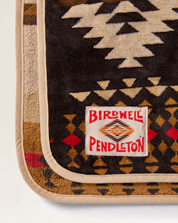 ALTERNATE VIEW OF BIRDWELL X PENDLETON ADULT HOODED TOWEL IN BROWN RANCHO ARROYO image number 4