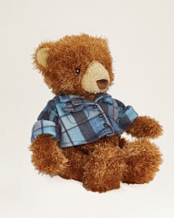 CENTENNIAL BEAR STUFFED ANIMAL IN BLUE SURF PLAID image number 1