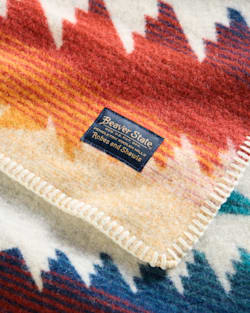 ALTERNATE VIEW OF SUNSET PASS BLANKET IN MULTI image number 5