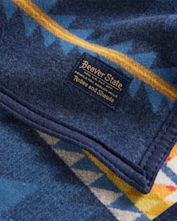 ALTERNATE VIEW OF CASCADIA BLANKET IN BLUE image number 5