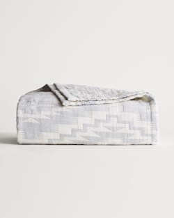 MESILLA COTTON MATELASSE COVERLET IN BLUE/IVORY image number 1