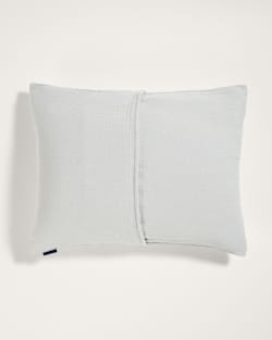 ALTERNATE VIEW OF MESILLA  COTTON MATELASSE SHAM IN BLUE/IVORY image number 2