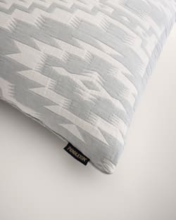 ALTERNATE VIEW OF MESILLA  COTTON MATELASSE SHAM IN BLUE/IVORY image number 3