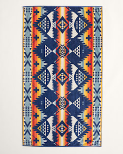 ALTERNATE VIEW OF NEHALEM SPA TOWEL IN NAVY image number 2