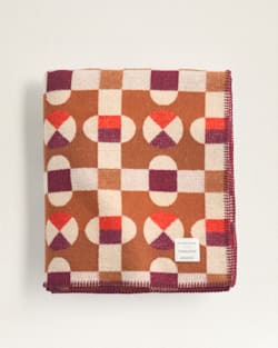 ALTERNATE VIEW OF SCHOOLHOUSE X PENDLETON BLANKET IN HOPSCOTCH TAWNY image number 4