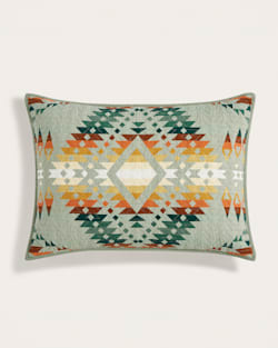 ALTERNATE VIEW OF MISSION TRAILS COVERLET SET IN DESERT SAGE image number 4