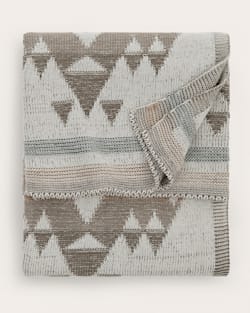 ALTERNATE VIEW OF AGATE BEACH KNIT THROW IN IVORY image number 4