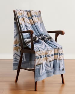 ALTERNATE VIEW OF SILVER CITY KNIT THROW IN SKY image number 3