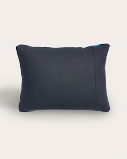ALTERNATE VIEW OF ZAPOTEC MIDNIGHT LUMBAR PILLOW IN BLUE/ORANGE image number 2