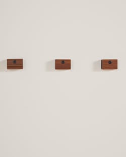 ALTERNATE VIEW OF QUILT HANGER CLIPS IN WALNUT image number 5
