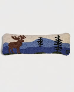 MOUNTAIN MOOSE HOOKED LUMBAR PILLOW IN MULTI image number 1