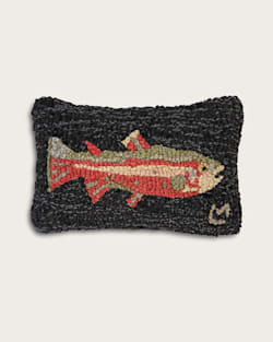 TROUT HOOKED SMALL LUMBAR PILLOW IN MULTI image number 1