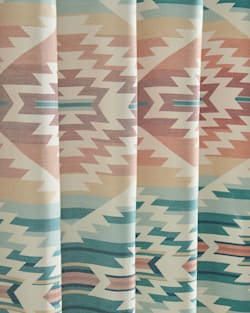 ALTERNATE VIEW OF PAGOSA SPRINGS SHOWER CURTAIN IN TURQUOISE MULTI image number 2
