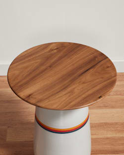 ALTERNATE VIEW OF PALM DESERT SHORT COCKTAIL TABLE IN MULTI STRIPE image number 3