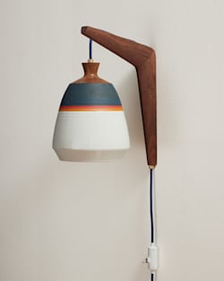 ALTERNATE VIEW OF PALM DESERT PLUG-IN SCONCE IN MULTI STRIPE image number 2