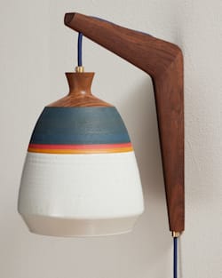 ALTERNATE VIEW OF PALM DESERT PLUG-IN SCONCE IN MULTI STRIPE image number 3