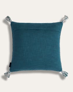 ALTERNATE VIEW OF SUMMERLAND EMBROIDERED SQUARE PILLOW IN TEAL MULTI image number 4