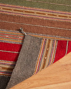 ALTERNATE VIEW OF COLLARES RUG IN BLUE/RED/BROWN image number 4