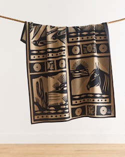 SARATOGA BLANKET IN IVORY/BLACK image number 1