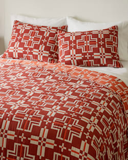 SAN MARCOS MATELASSE COVERLET IN PERSIMMON image number 1