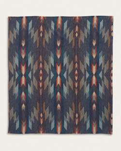 ALTERNATE VIEW OF WYETH FALLS/STRIPE ORGANIC COTTON THROW GIFT PACK IN DENIM image number 2
