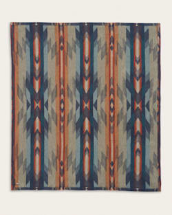 ALTERNATE VIEW OF WYETH FALLS/STRIPE ORGANIC COTTON THROW GIFT PACK IN DENIM image number 3