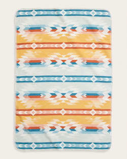 ALTERNATE VIEW OF WYETH FALLS ORGANIC COTTON BABY BLANKET IN IVORY MULTI image number 2