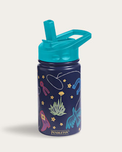 COSMIC RODEO 12 OZ INSULATED BOTTLE IN BLUE MULTI image number 1