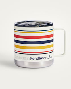 PARK STRIPE 15 OZ CAMP MUG IN WHITE MULTI image number 1