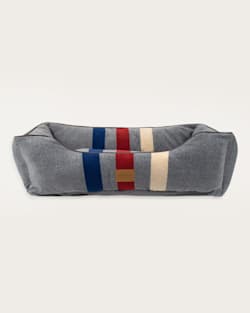 CABIN STRIPE PET BED - KUDDLER IN GREY MULTI image number 1