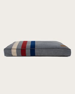 CABIN STRIPE PET BED - NAPPER IN GREY MULTI image number 1