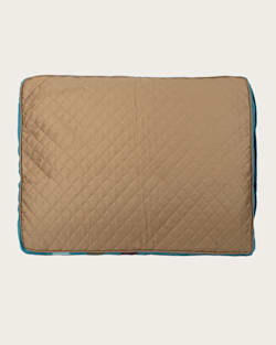 ALTERNATE VIEW OF CABIN STRIPE PET BED - NAPPER IN SHALE MULTI image number 5