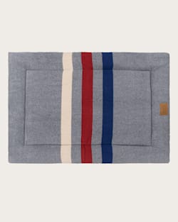 ALTERNATE VIEW OF CABIN STRIPE PET BED - COMFORT CUSHION IN GREY MULTI image number 2