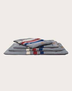 ALTERNATE VIEW OF CABIN STRIPE PET BED - COMFORT CUSHION IN GREY MULTI image number 4
