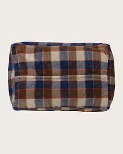 ALTERNATE VIEW OF MOUNTAIN PLAID PET BED - KUDDLER IN BLUE/TAN image number 5