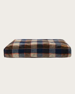 MOUNTAIN PLAID PET BED - NAPPER IN BLUE/TAN image number 1
