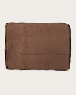 ALTERNATE VIEW OF MOUNTAIN PLAID PET BED - NAPPER IN BLUE/TAN image number 6