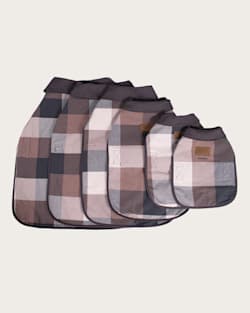 ALTERNATE VIEW OF BLOCK PLAID PET COAT IN TAN/BLACK image number 3