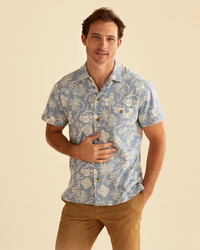 MEN'S SHORT-SLEEVE WAYSIDE KNIT SHIRT