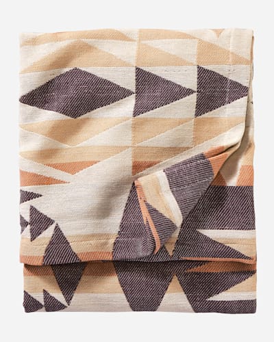 CRESCENT BUTTE WOVEN THROW IN TAN MULTI