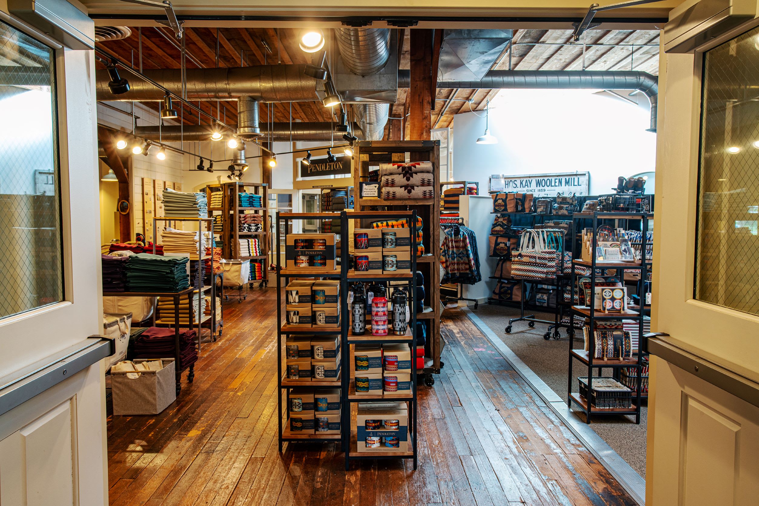 Interior shot of mill store