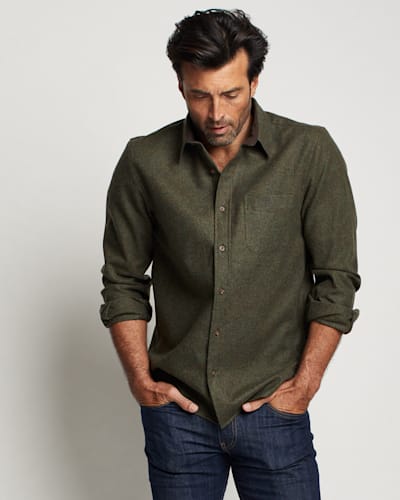 Moss green shirt mens clearance