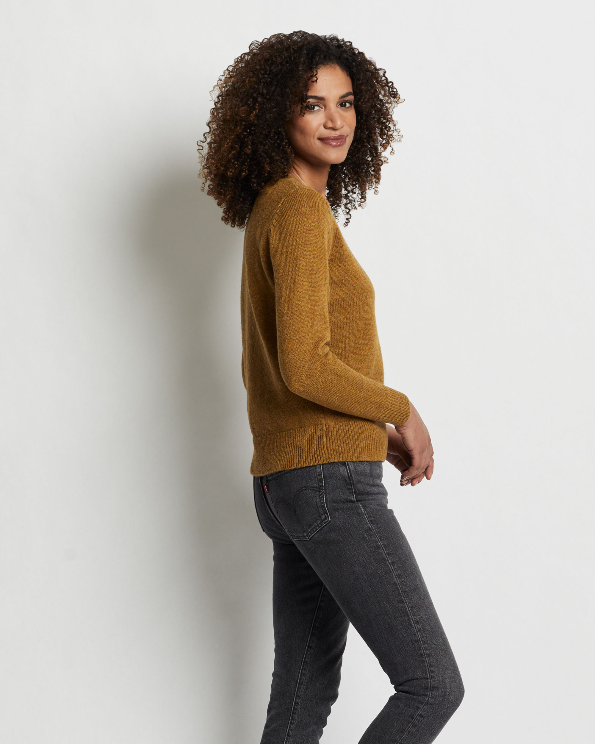 Shetland washable wool crewneck sale